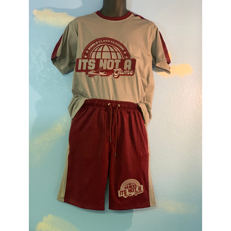 Elevate Your Style with World Class Fashion Shorts Set - It's Not A Game Apparel™