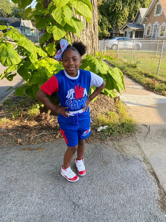 Custom Youth Red, Blue and White Shorts Sets: Stylish Options for Kids It's Not A Game Apparel™