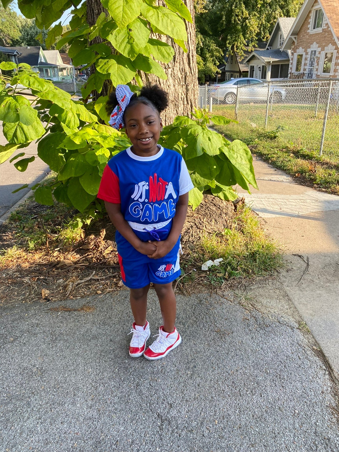 Custom Youth Red, Blue and White Shorts Sets: Stylish Options for Kids