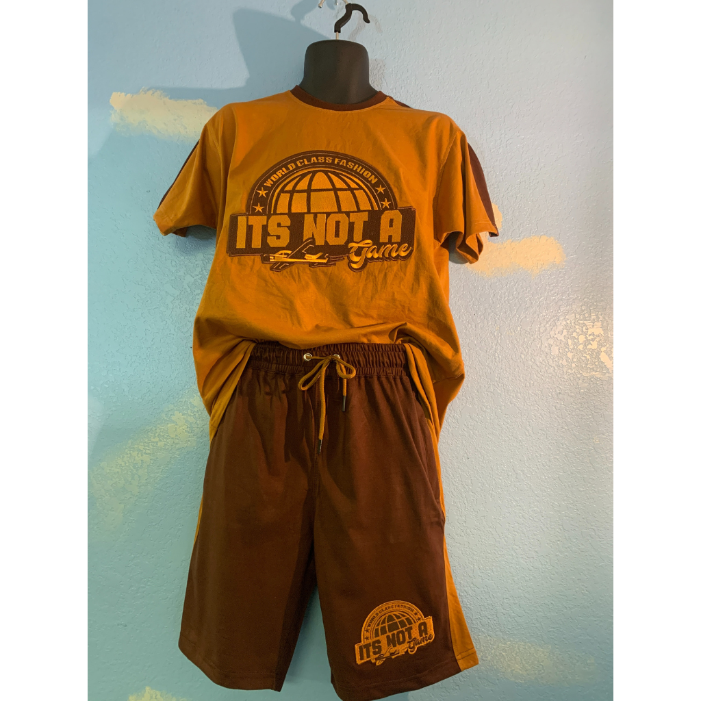 Elevate Your Style with World Class Fashion Shorts Set - It's Not A Game Apparel™