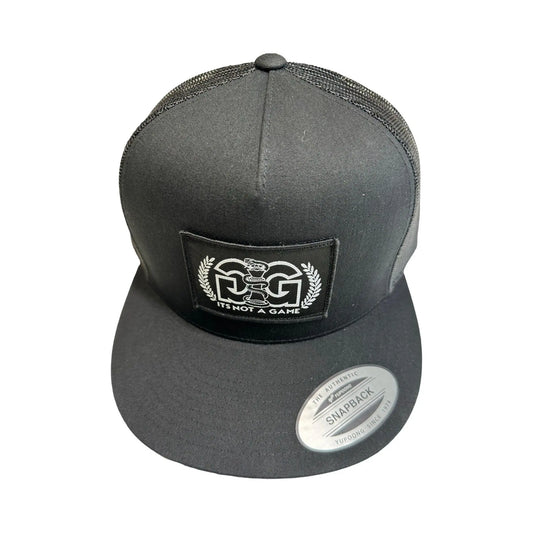 Black Cobra Crown Snapback Embroidered Caps| Embroidered Streetwear Hats for Men & Women - It's Not A Game Apparel™