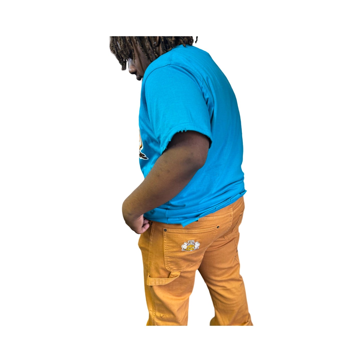 Brown Carpenter Pants with Money Hands Logo - It's Not A Game Apparel™