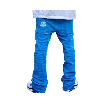 Men's Blue Stacked Jeans - It's Not A Game Apparel™