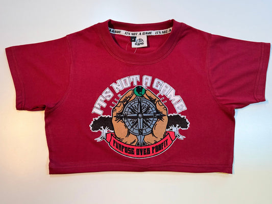 Purpose Over Profit Crop Top|INAG - It's Not A Game Apparel™