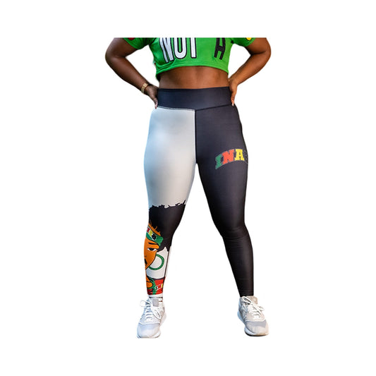 Women's Afro Puffs Leggings - It's Not A Game Apparel™