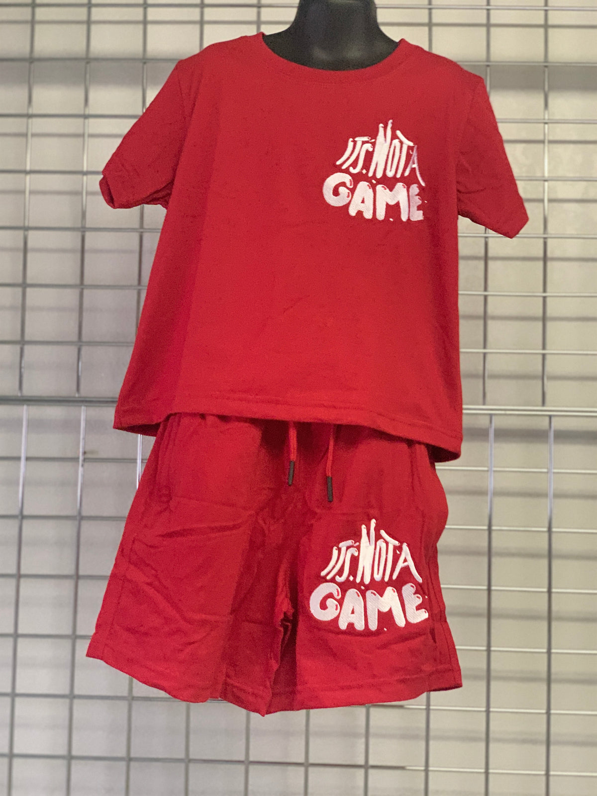 It's Not a Game Youth Embroidered Shorts Sets - It's Not A Game Apparel™